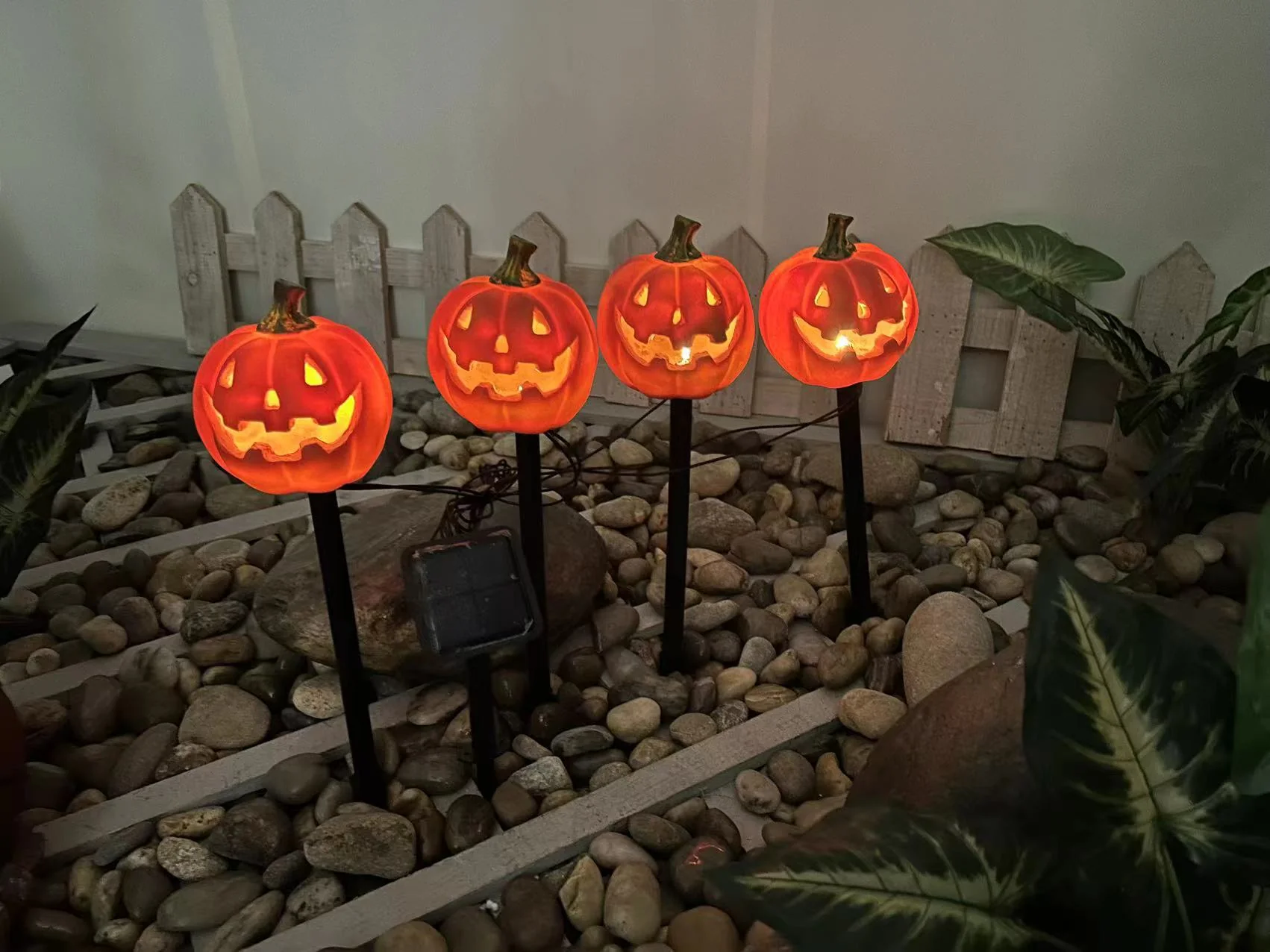 Solar Outdoor Courtyard Halloween Pumpkin Lamp - Image 7