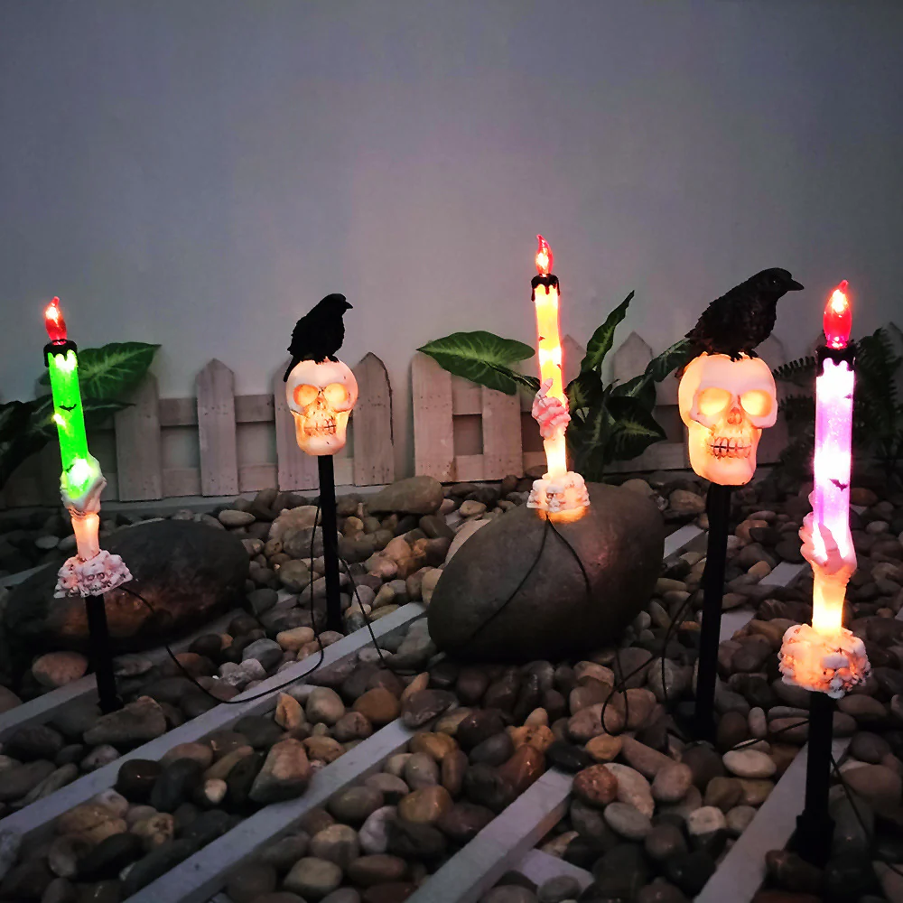 Solar Outdoor Courtyard Halloween Pumpkin Lamp - Image 9