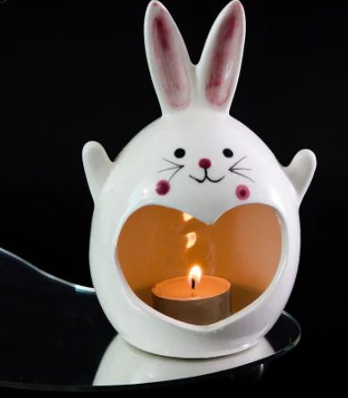 Halloween Ghost Festival Ceramic Craft Ornament Candle holder - Image 4