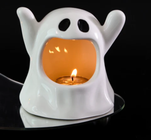 Halloween Ghost Festival Ceramic Craft Ornament Candle holder - Image 6