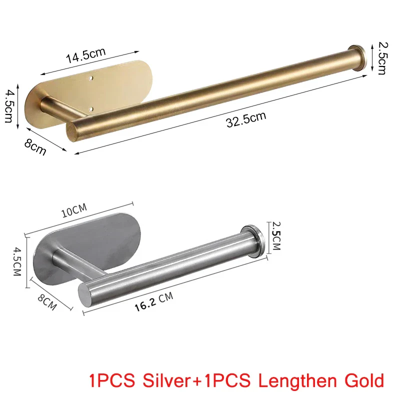 Stainless Steel Adhesive Paper Towel Holder for Kitchen and Bathroom - No Drilling Required - Image 14