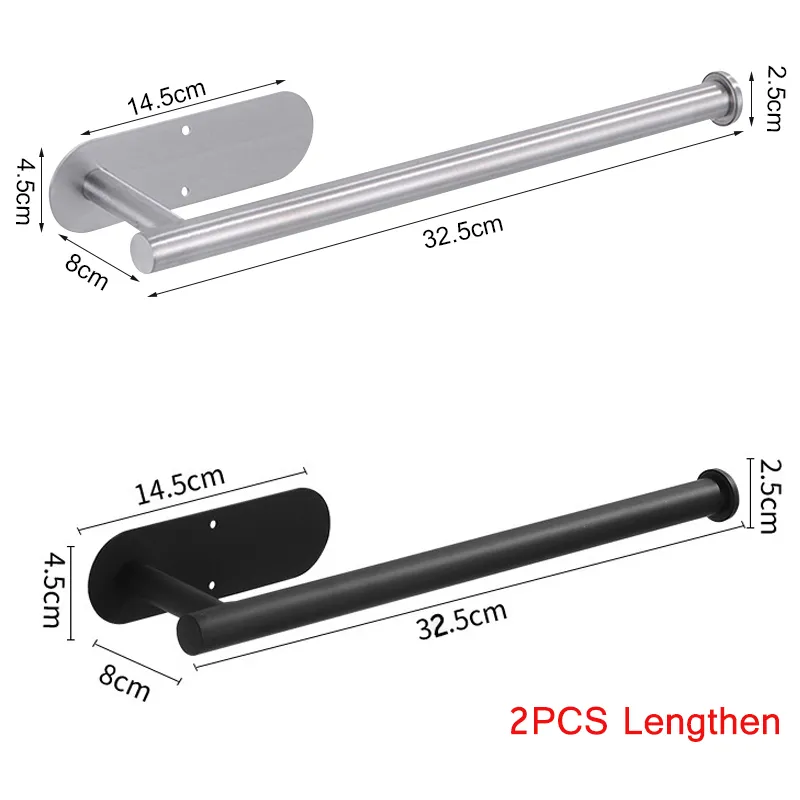 Stainless Steel Adhesive Paper Towel Holder for Kitchen and Bathroom - No Drilling Required - Image 16