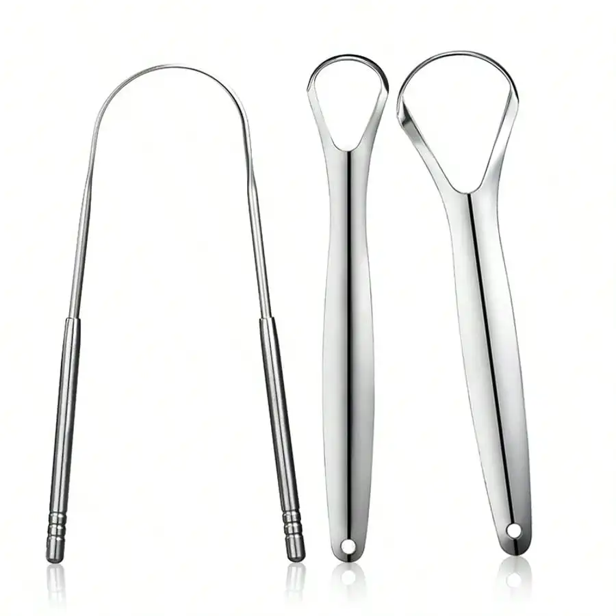 Stainless Steel Tongue Scraper Set with Storage Box - Image 3