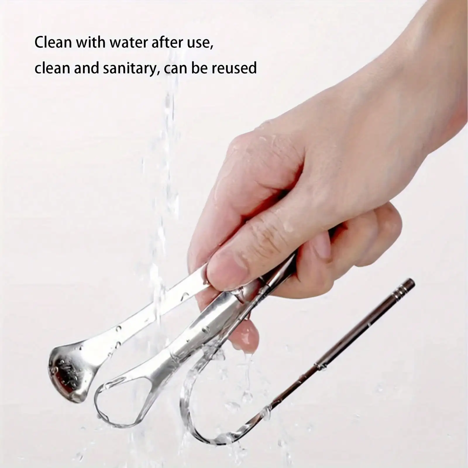 Stainless Steel Tongue Scraper Set with Storage Box - Image 4