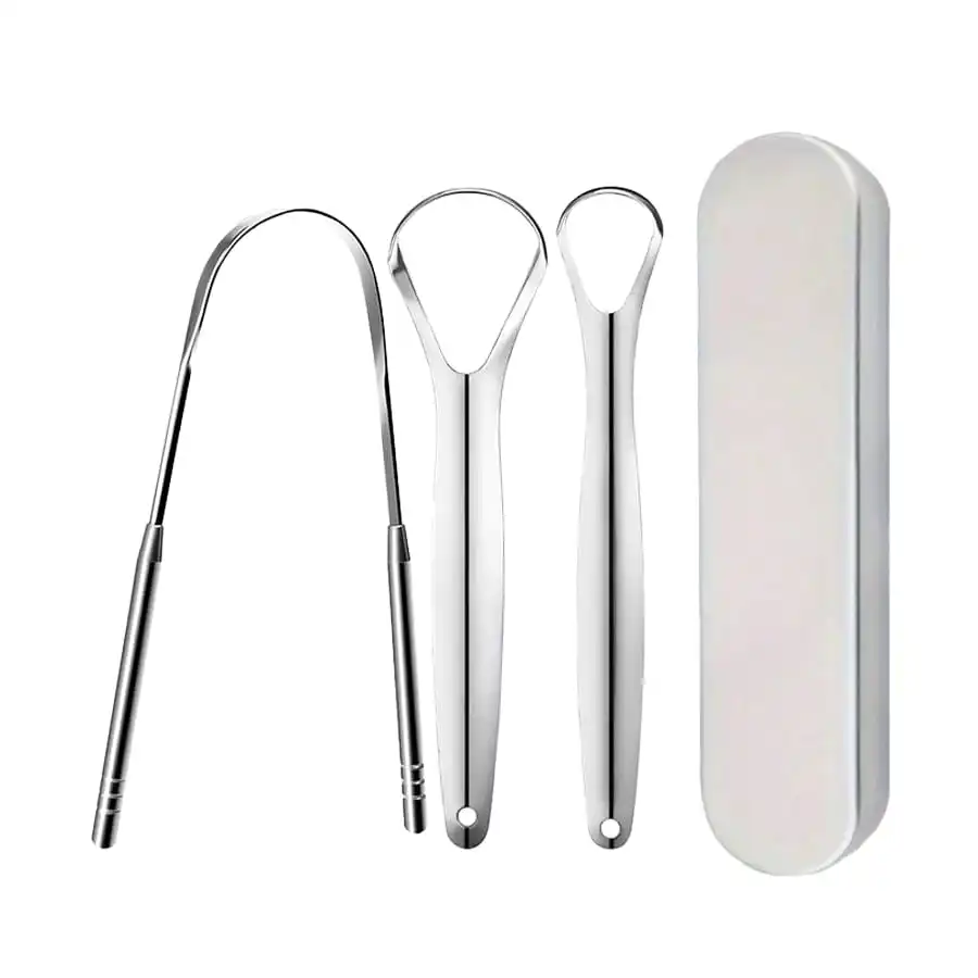 Stainless Steel Tongue Scraper Set with Storage Box - Image 9