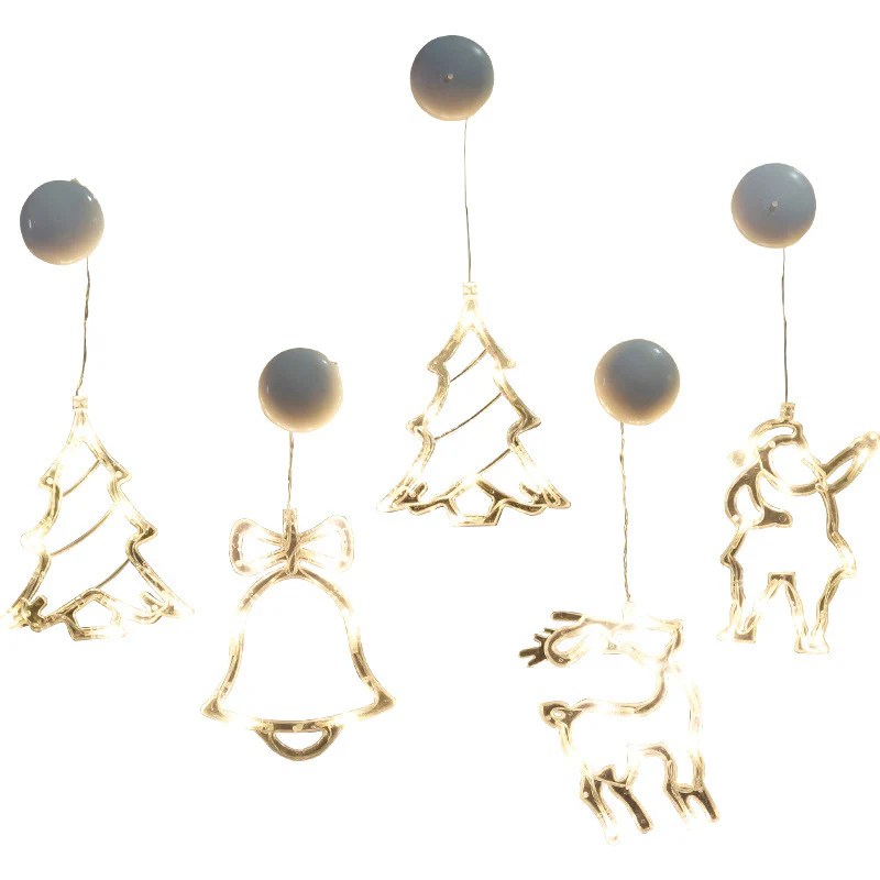 Star String Lights LED Christmas Curtain Lights Indoor Bedroom Home Party Decoration Snowman Christmas Tree Holiday Lights - Image 6