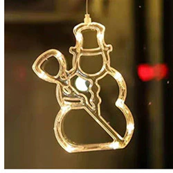 Star String Lights LED Christmas Curtain Lights Indoor Bedroom Home Party Decoration Snowman Christmas Tree Holiday Lights - Image 9