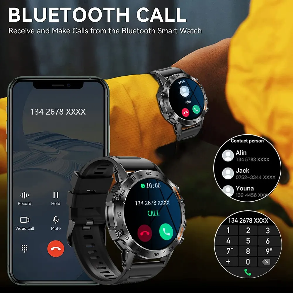 Steel Bluetooth Call Smart Watch - Image 3