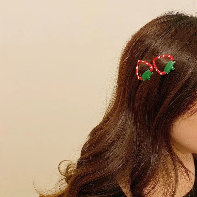 Strawberry & Apple Hair Clips - Image 3