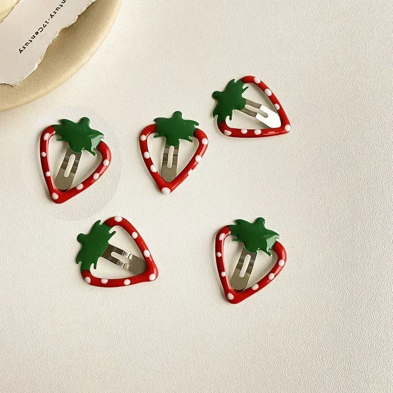 Strawberry & Apple Hair Clips - Image 4