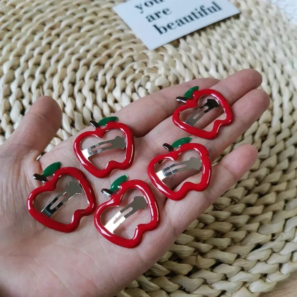 Strawberry & Apple Hair Clips - Image 6