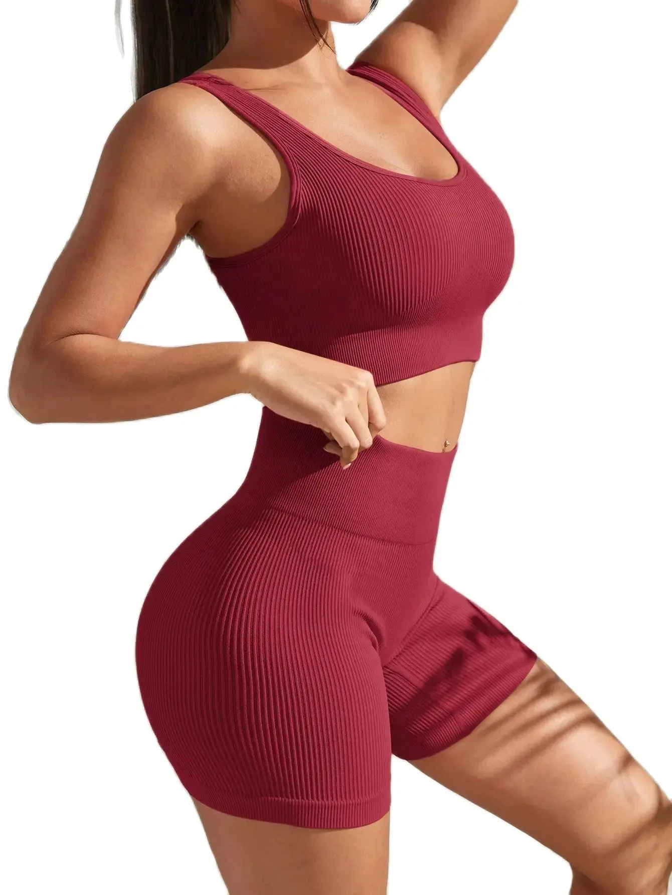 Stylish Seamless Exercise Body-Tight Fitness Set - Image 4