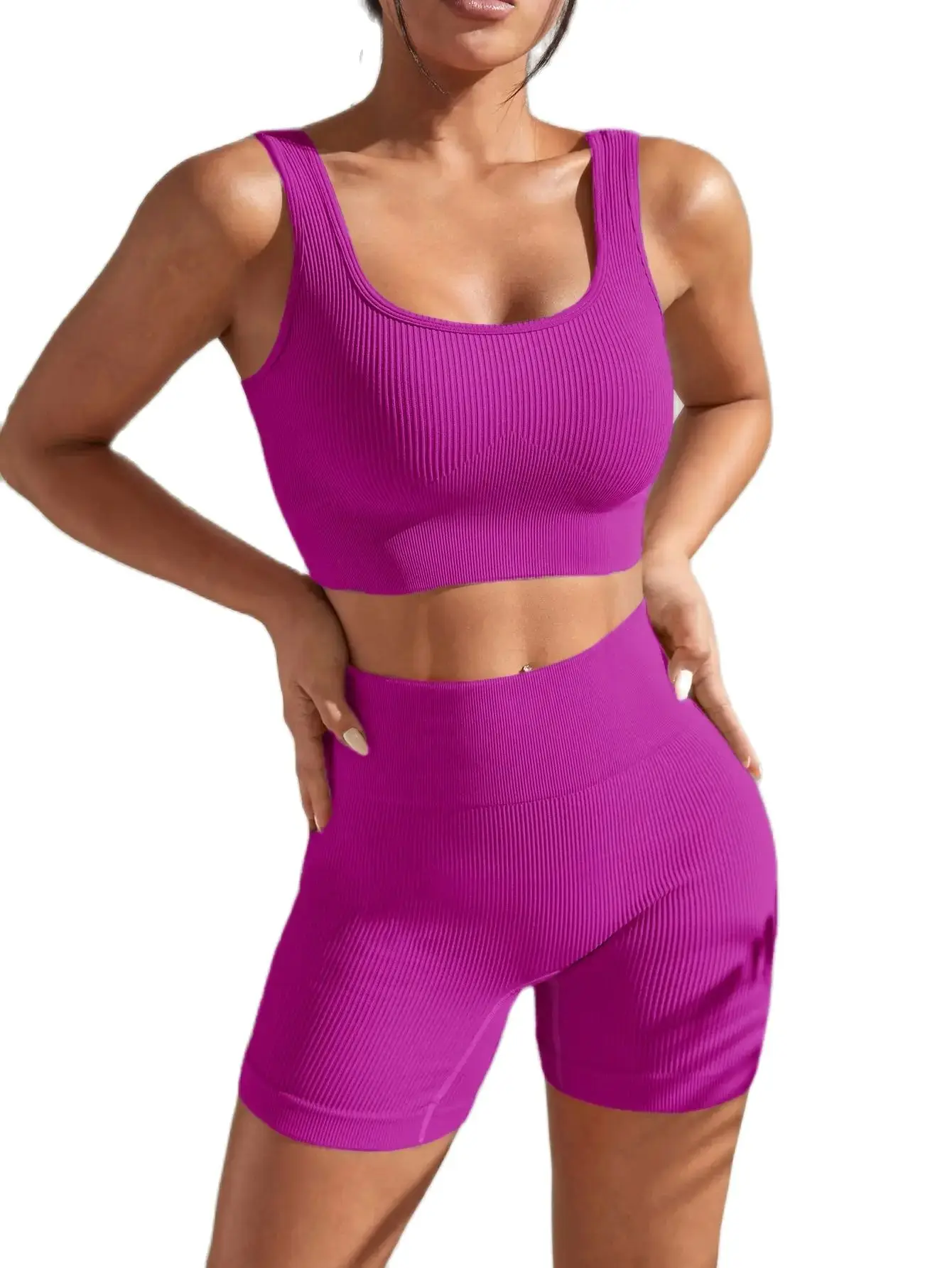 Stylish Seamless Exercise Body-Tight Fitness Set - Image 6