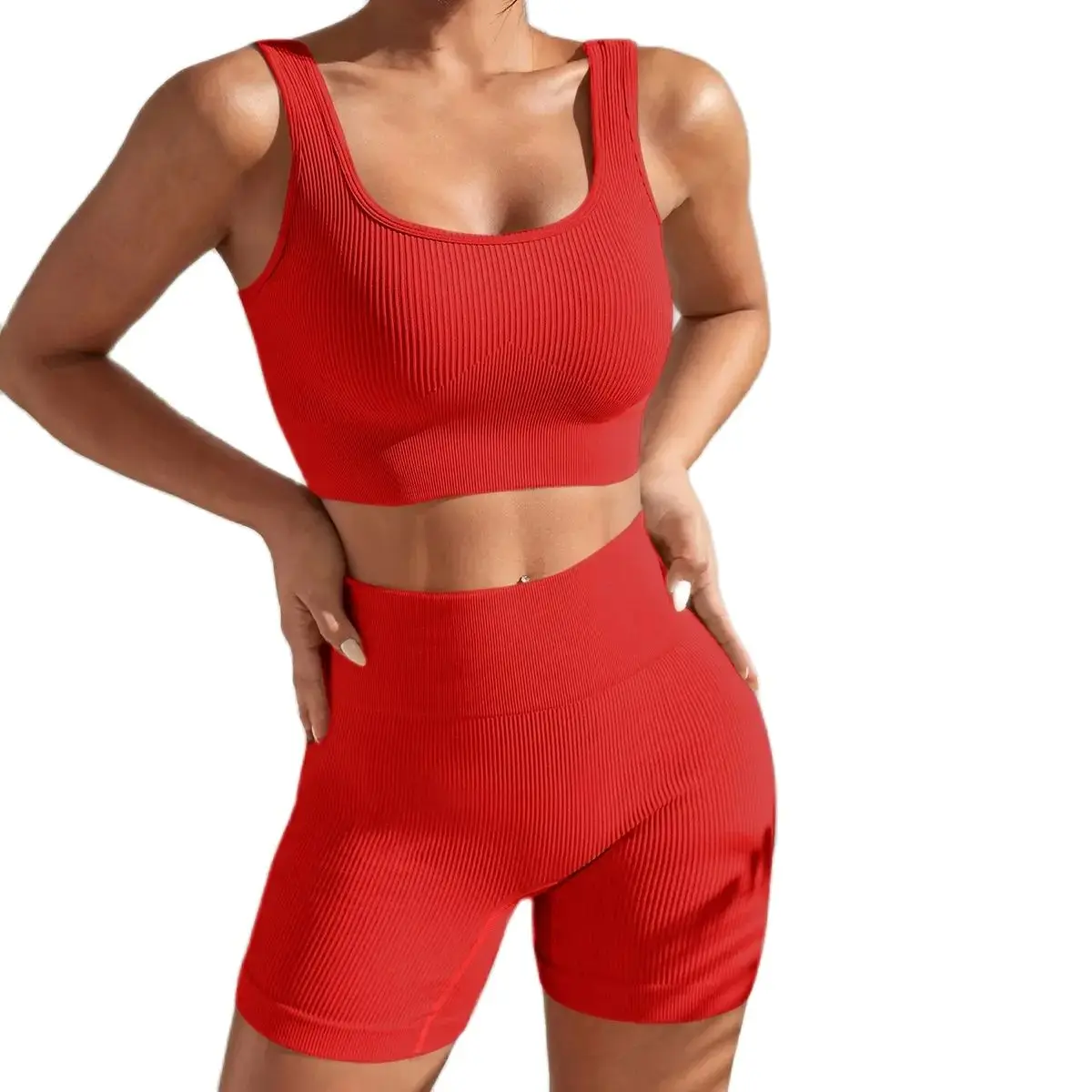 Stylish Seamless Exercise Body-Tight Fitness Set - Image 7