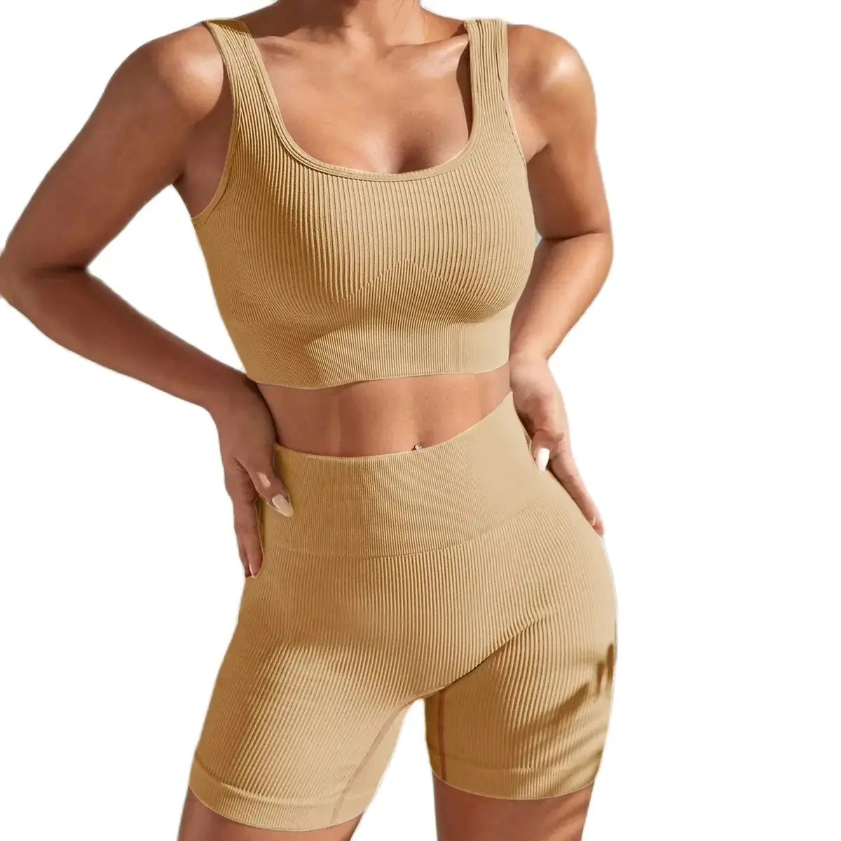 Stylish Seamless Exercise Body-Tight Fitness Set - Image 8