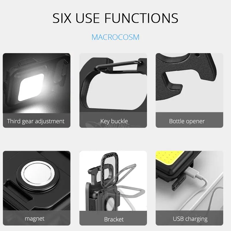 Super Bright MINI COB Keychain Flashlight - Image 2