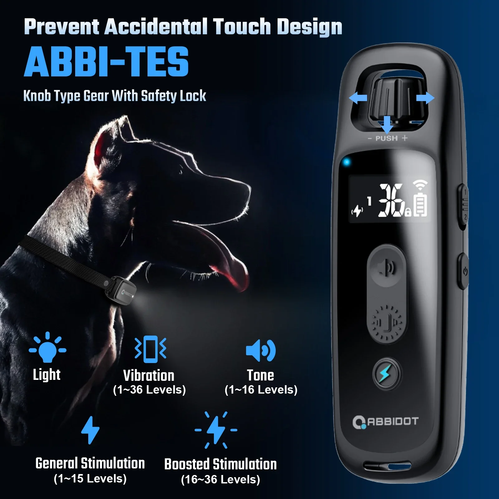 T30 Dog Training Collar for Large Dogs (3000ft) - Image 2