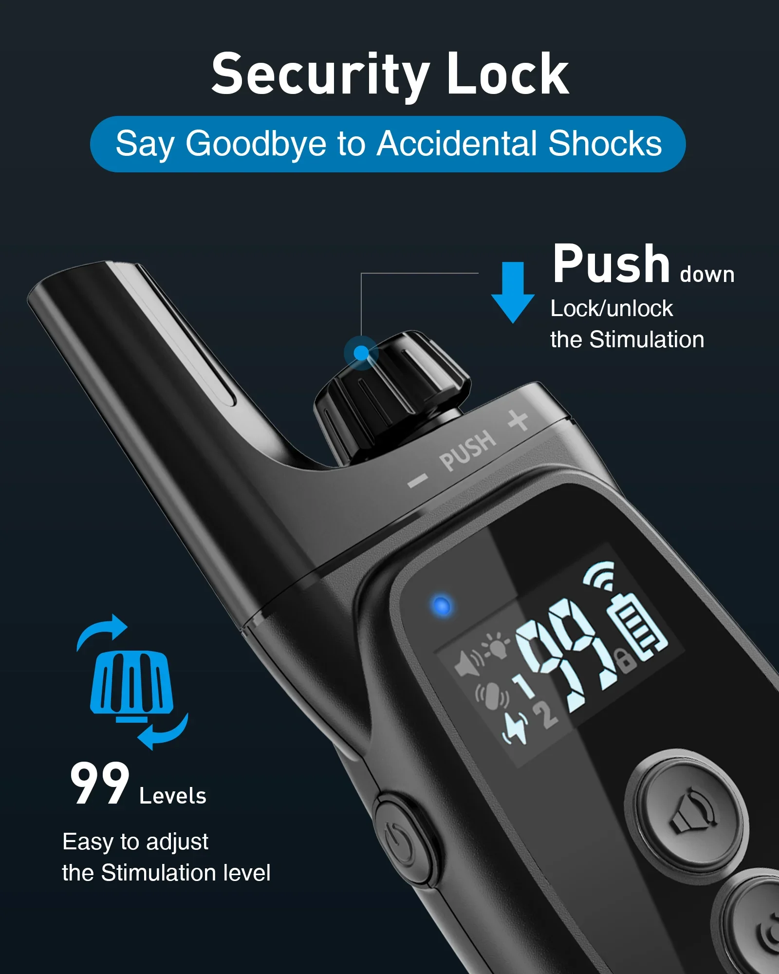 T50 Dogs Training Electric Shock Collar for Pets (3300ft Range) - Image 4