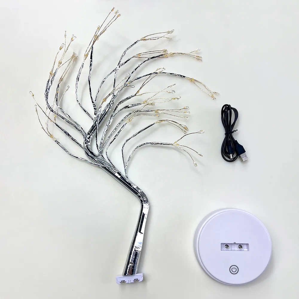 Willow-Glow Tabletop Tree Lamp, Decorative LED Lights USB Or AA Battery Powered - Image 10