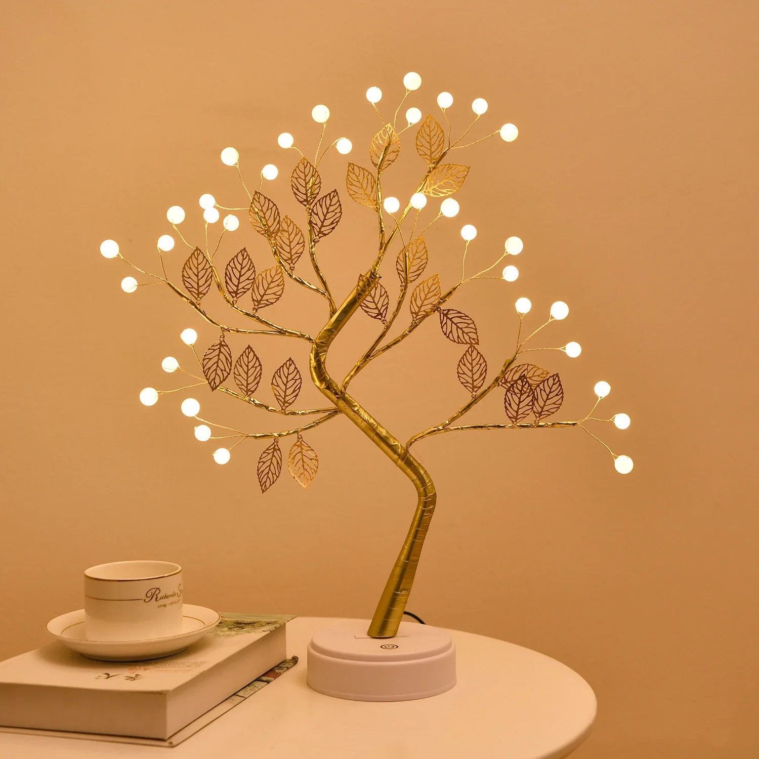 Willow-Glow Tabletop Tree Lamp, Decorative LED Lights USB Or AA Battery Powered - Image 2
