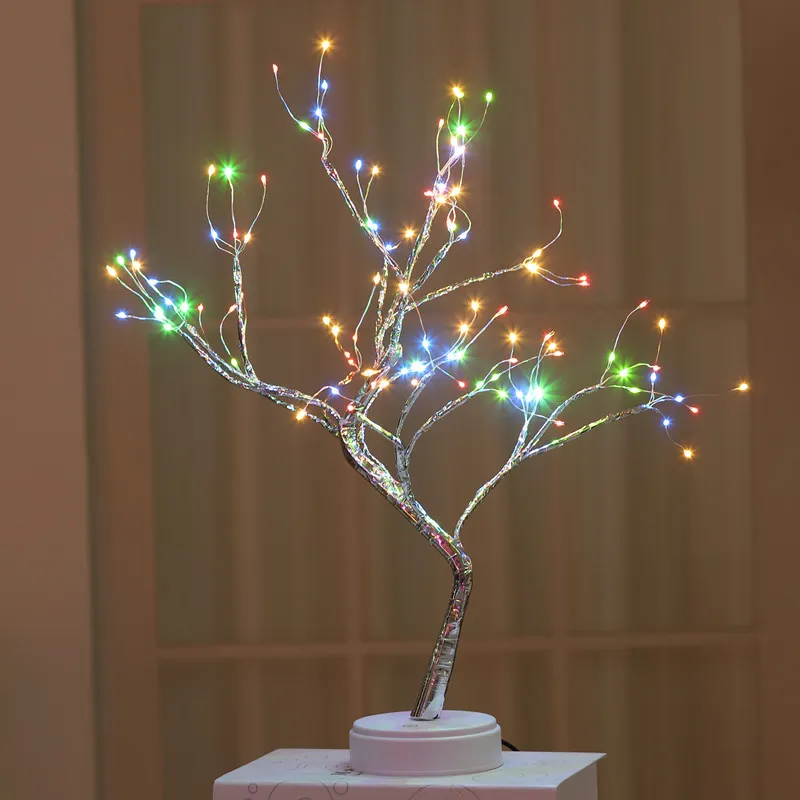Willow-Glow Tabletop Tree Lamp, Decorative LED Lights USB Or AA Battery Powered - Image 4