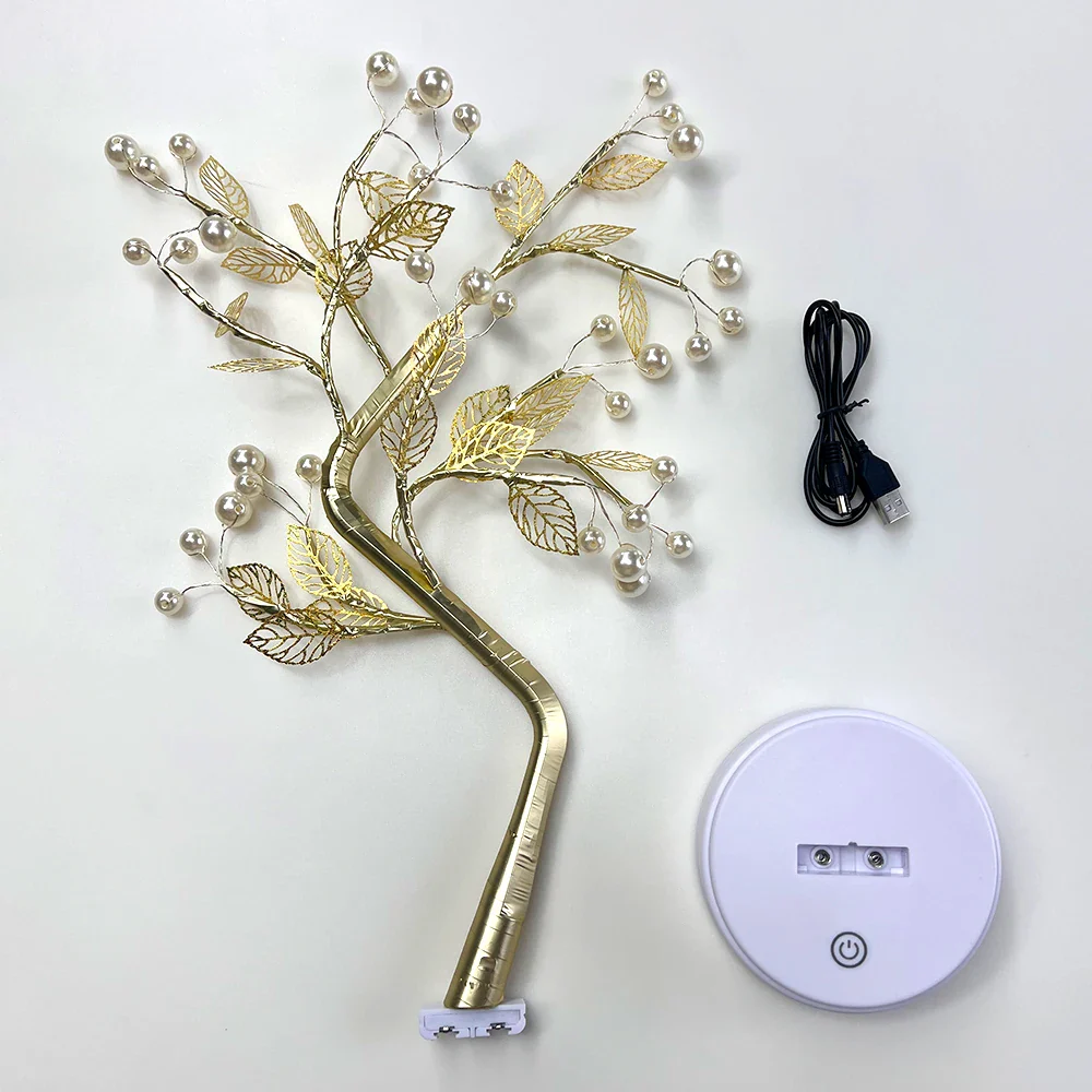 Willow-Glow Tabletop Tree Lamp, Decorative LED Lights USB Or AA Battery Powered - Image 7