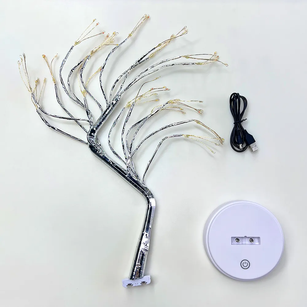 Willow-Glow Tabletop Tree Lamp, Decorative LED Lights USB Or AA Battery Powered - Image 8