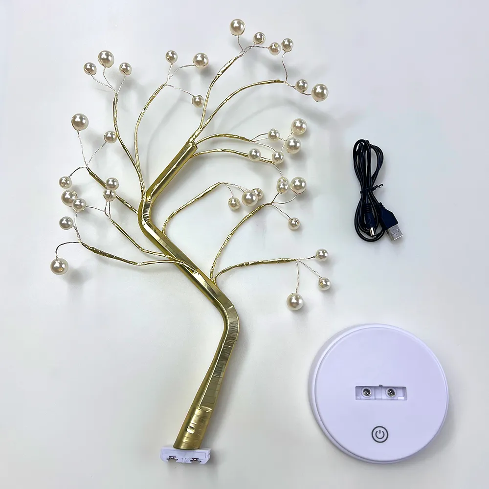 Willow-Glow Tabletop Tree Lamp, Decorative LED Lights USB Or AA Battery Powered - Image 9