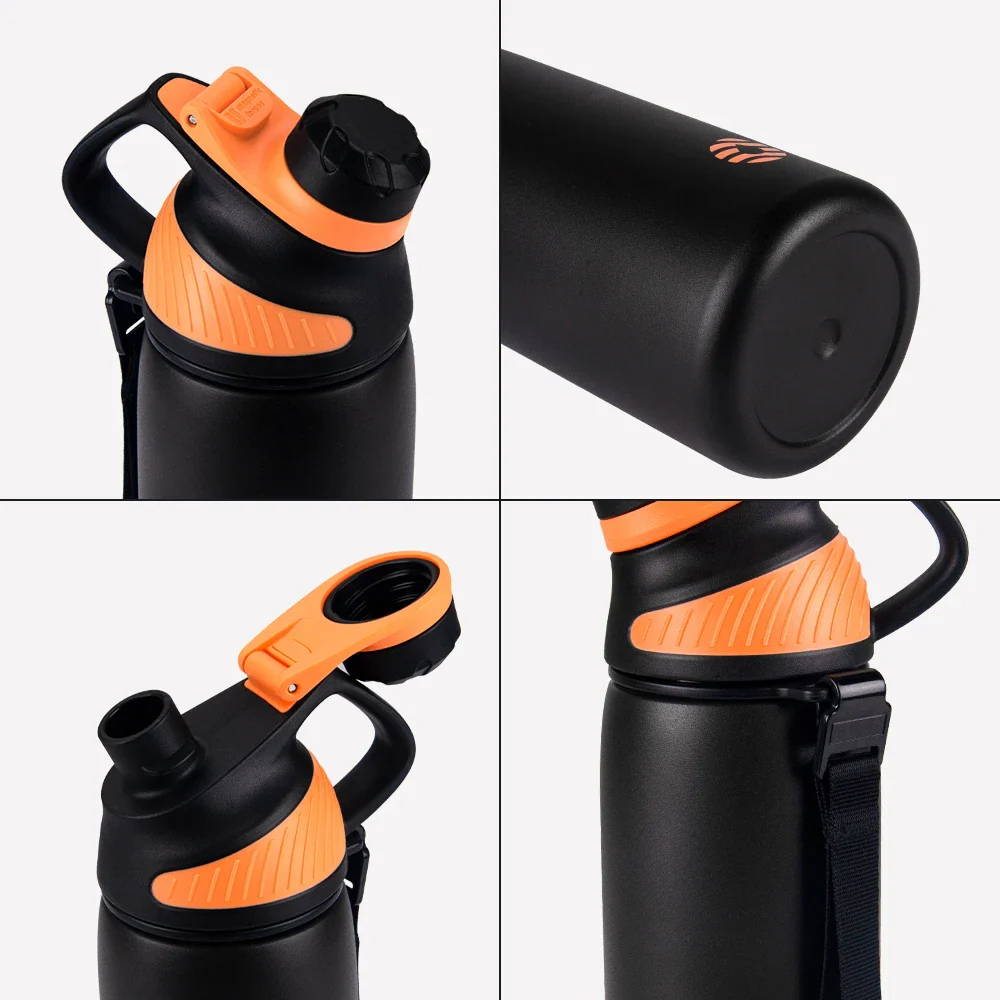 Thermos With Magnetic Lid Outdoor Sport Stainless Steel Water Bottle - Image 6