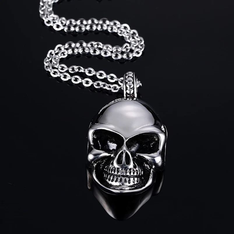 Titanium Steel Cool Skull Necklace - Image 2
