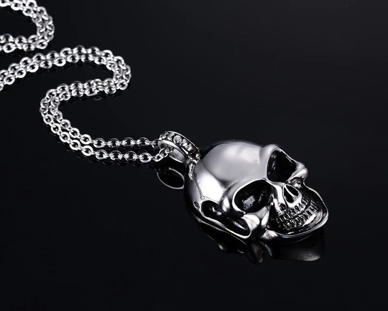 Titanium Steel Cool Skull Necklace - Image 8
