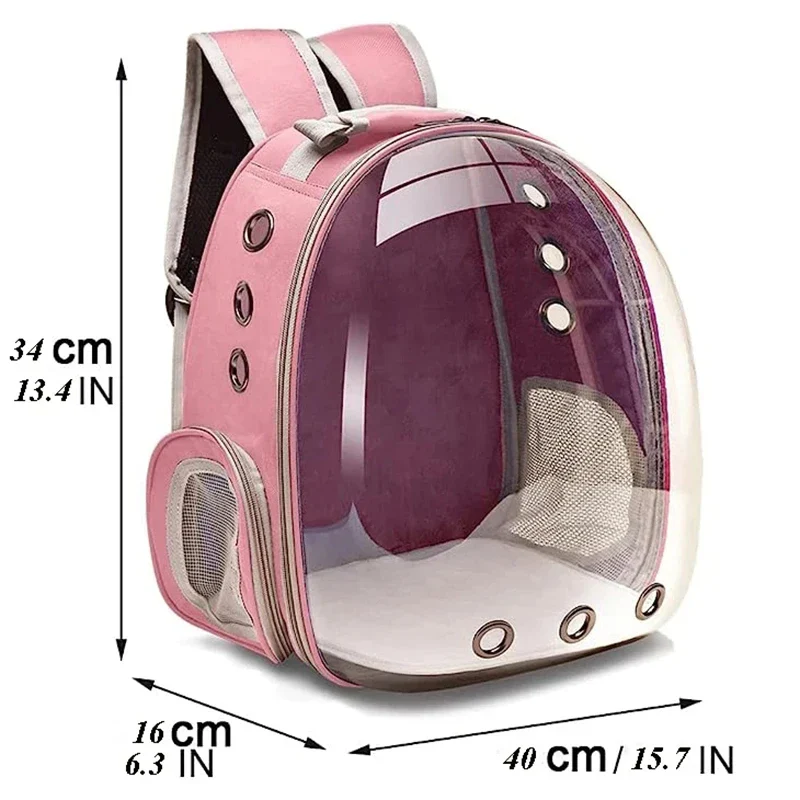 Transparent Capsule Pet Carrier Backpack – Breathable Travel Bag for Cats, Puppies & Small Animals - Image 5