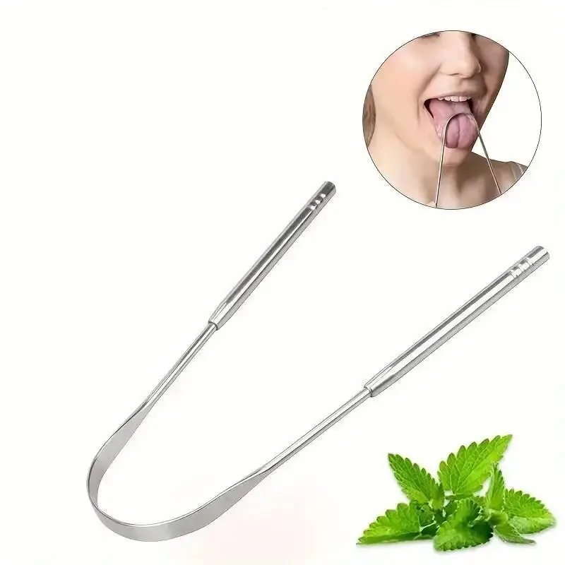 U-Shaped Stainless Steel Tongue Scraper - Image 2