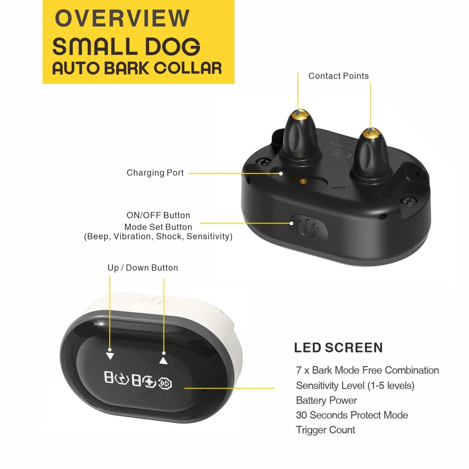 Ultra-Light & Thin Automatic Anti-Bark Collar - Image 3