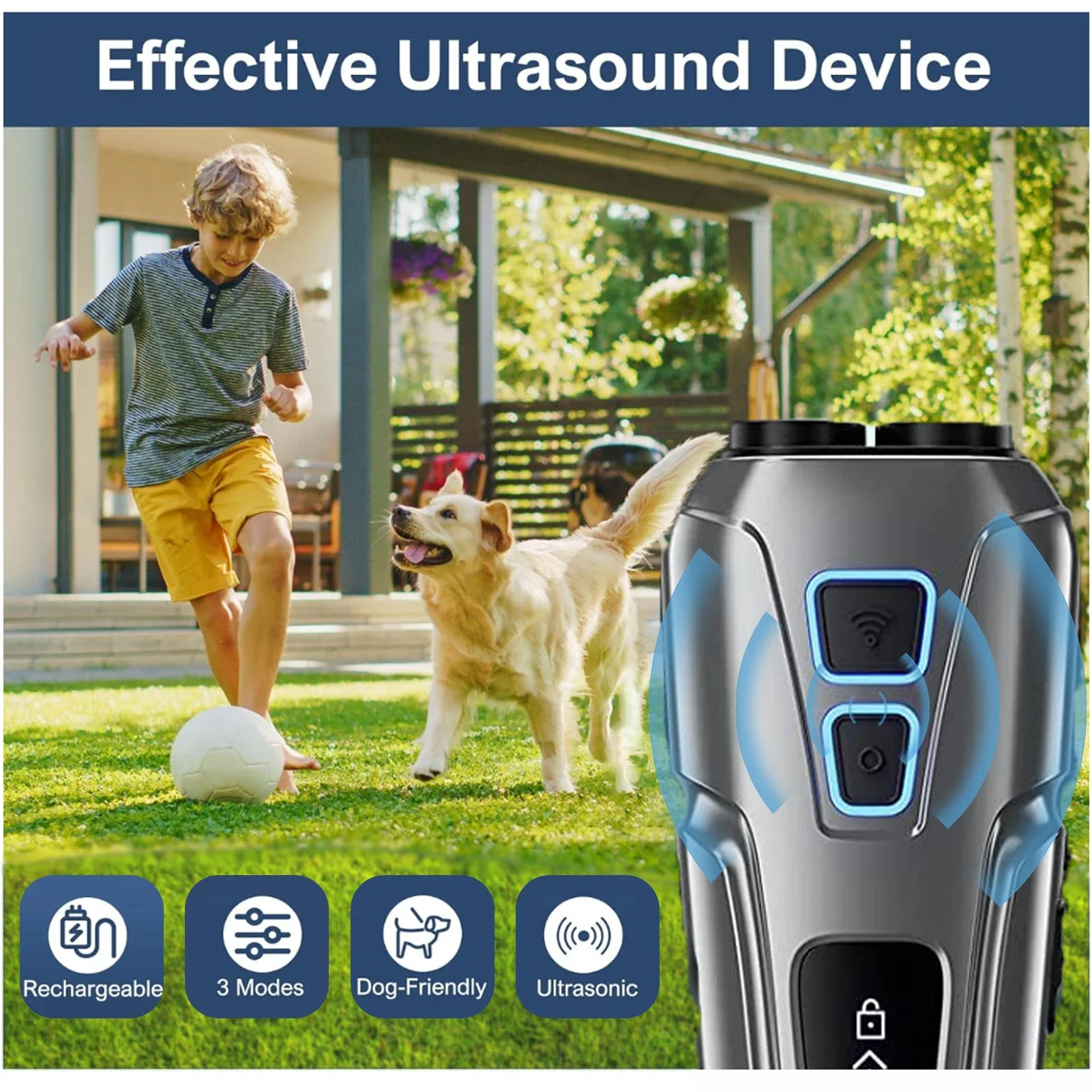 Ultrasonic Dog Repeller and Bark Deterrent Device - Image 5