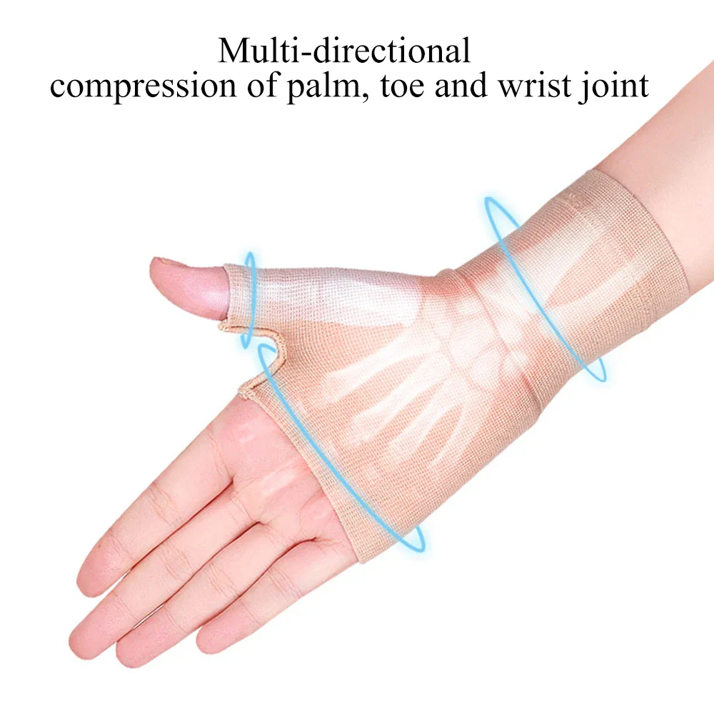 Unisex Compression Arthritis Gloves with Wrist and Thumb Support - Image 4