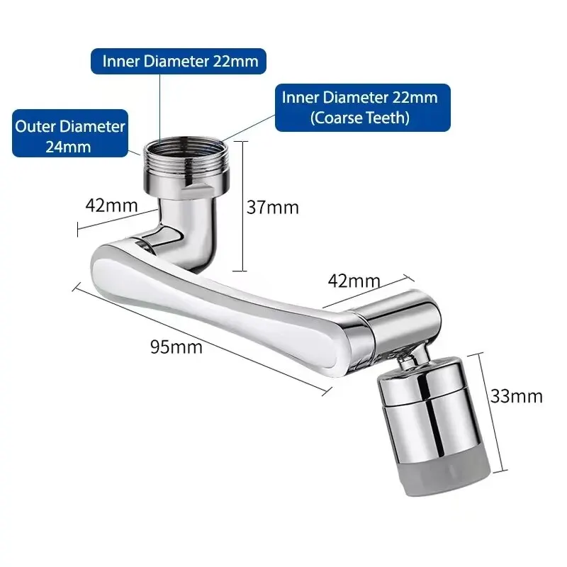 Universal Rotatable Faucet Aerator with Dual Spray Mode - Image 7