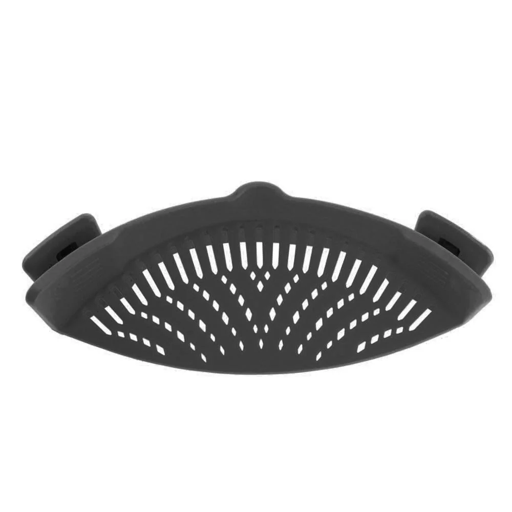 Universal Anti-Slip Silicone Clip-on Pan Pot Strainer - Image 7