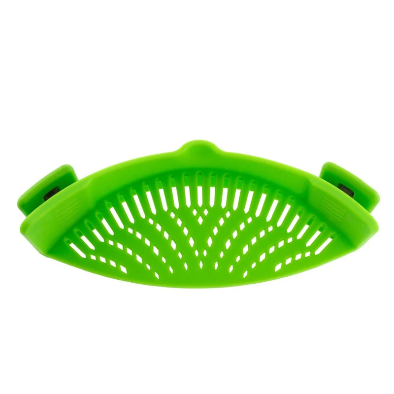 Universal Anti-Slip Silicone Clip-on Pan Pot Strainer - Image 8