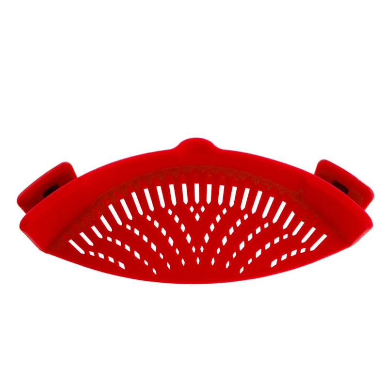 Universal Anti-Slip Silicone Clip-on Pan Pot Strainer - Image 9
