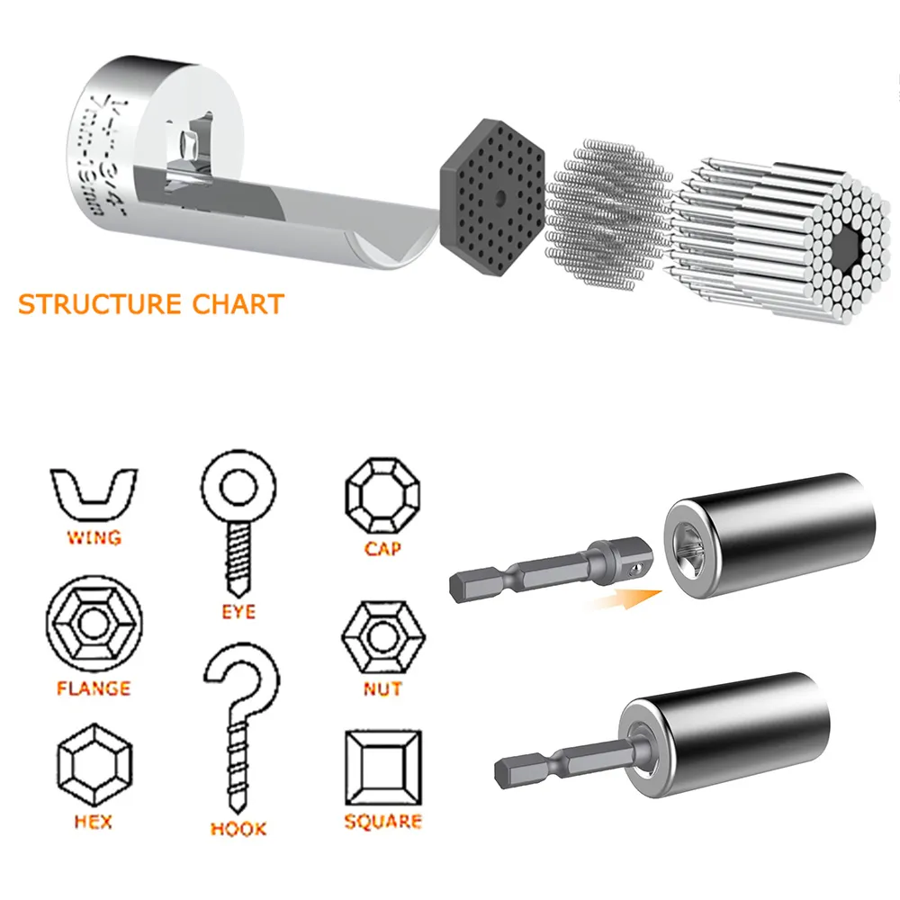 Universal Socket Wrench Head Set - Image 2