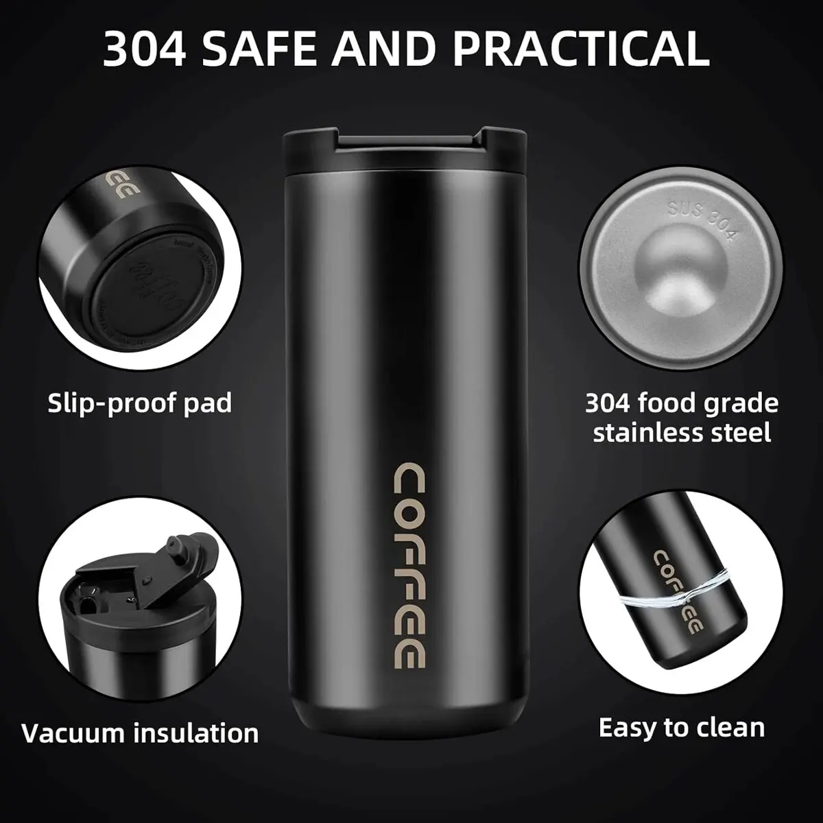 Vacuum Flask WideMouth Travel Mug - Image 5