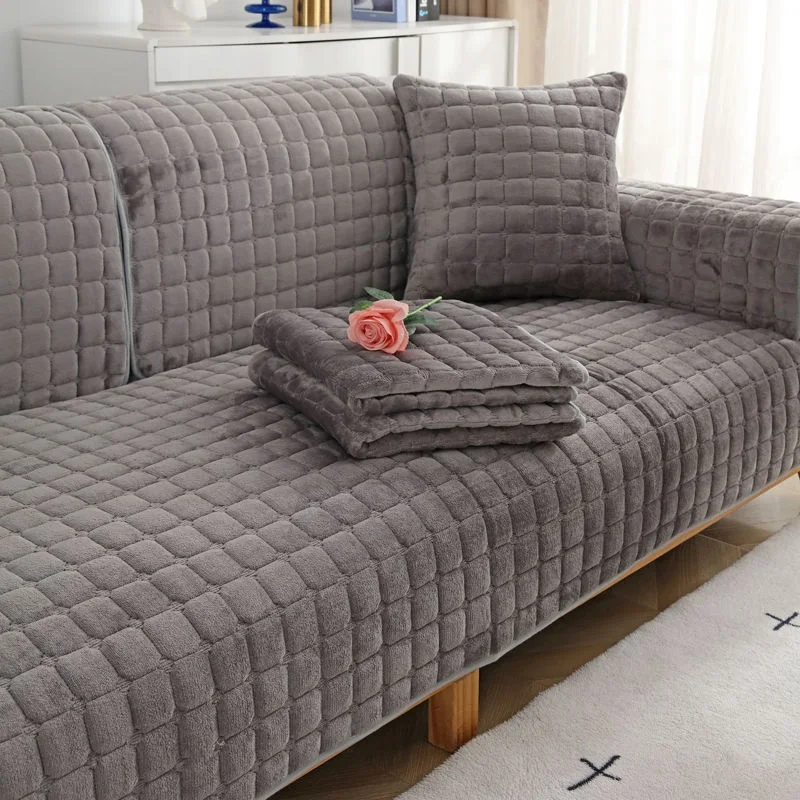 Velvet Sofa Cover - Image 2