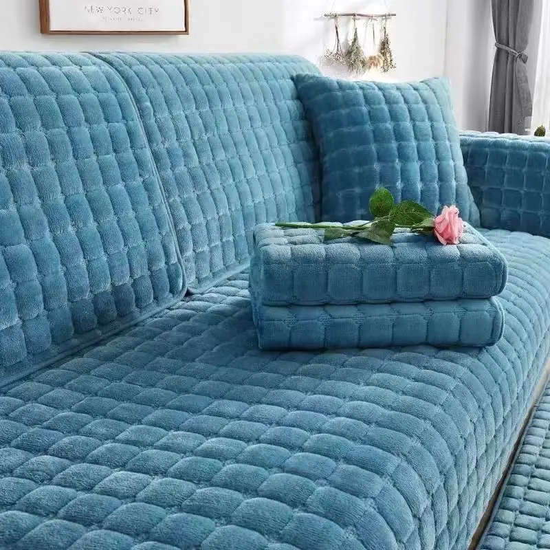 Velvet Sofa Cover - Image 13