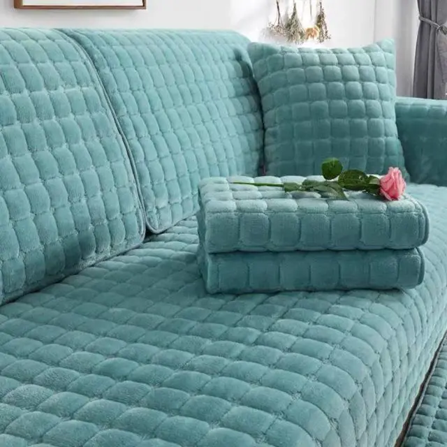 Velvet Sofa Cover - Image 8