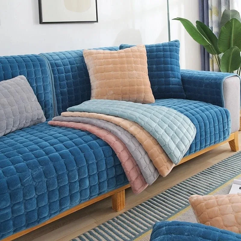 Velvet Sofa Cover - Image 3