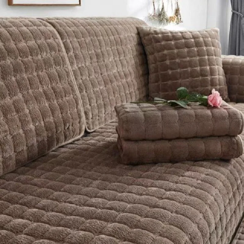 Velvet Sofa Cover - Image 5