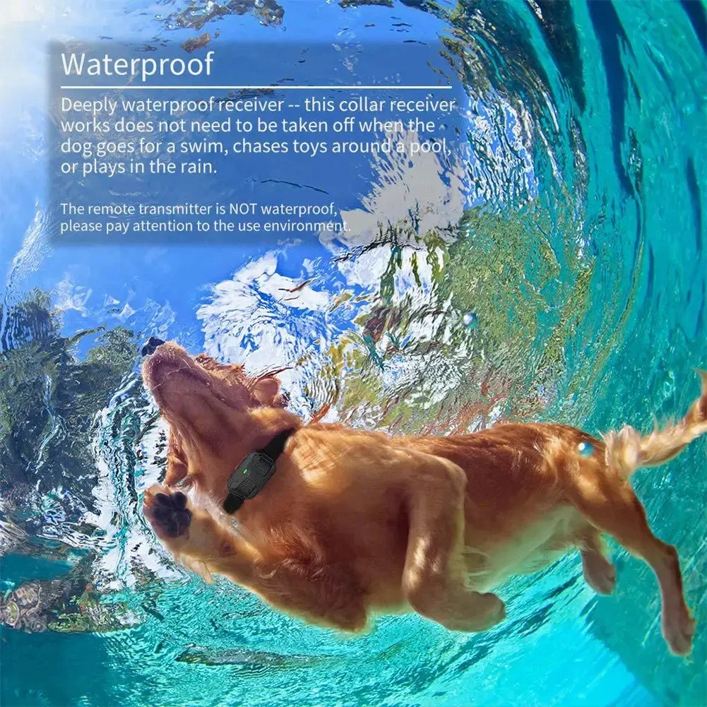 Waterproof Rechargeable Electric Dog Training Collar with Remote Control - Image 3