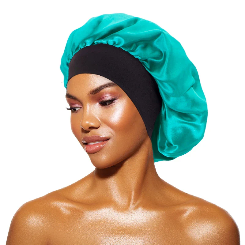 Wide-Brimmed Satin Bonnet - Image 10