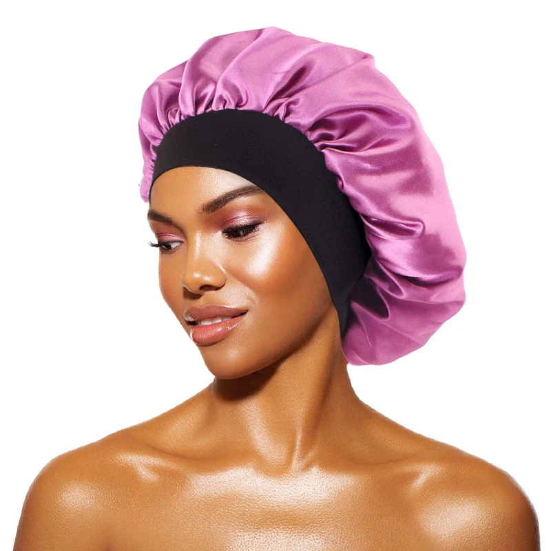 Wide-Brimmed Satin Bonnet - Image 11